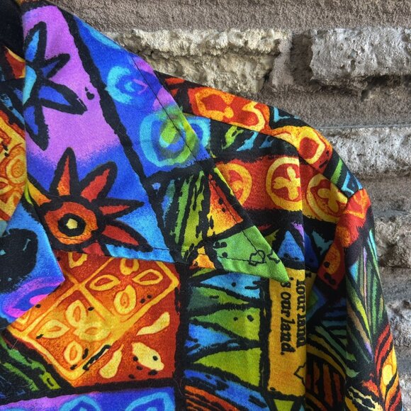 Evelyn Margolis United Airlines Hawaiian Vintage 60s Steward Shirt Size Medium - Picture 11 of 12